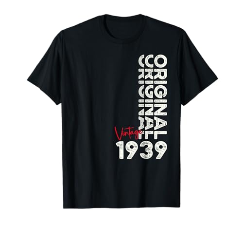 85. Geburtstag Herren Original Jahrgang 1939 Oldtimer T-Shirt von Vintage 1939 Geburtstag Damen 1939 Leloc