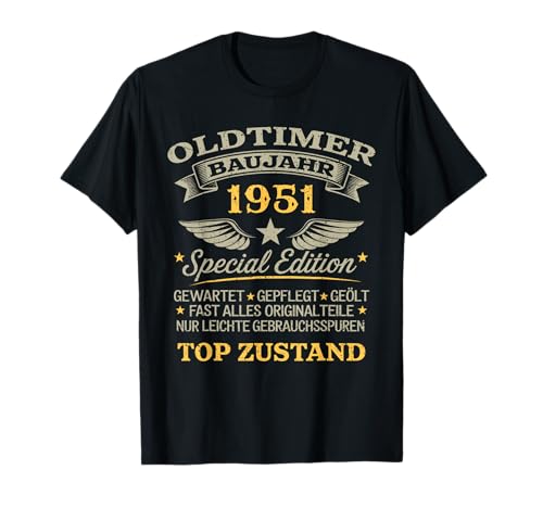 75th Birthday Man Woman 75 Years Decoration 1951 Gift T-Shirt 75th Birthday Man Woman 75 Years Decoration 1951 Gift T-Shirt von Vintage 1951 75. Geburtstagsgeschenke