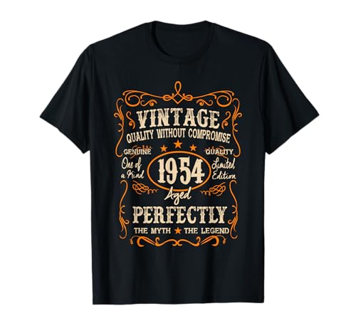71. Geburtstag 71 Jahre Herren Geschenk Vintage 1954 T-Shirt 71. Geburtstag 71 Jahre Herren Geschenk Vintage 1954 T-Shirt von Vintage 1954