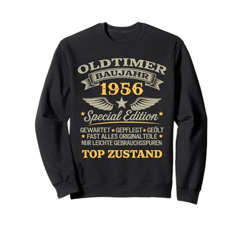 70th Birthday Man Woman 70 Years Decoration 1956 Gift Sweatshirt von Vintage 1956 70. Geburtstagsgeschenke