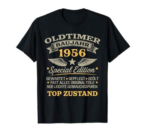 70th Birthday Man Woman 70 Years Decoration 1956 Gift T-Shirt von Vintage 1956 70. Geburtstagsgeschenke