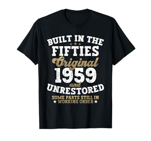 Jahrgang 1959 Fifties 66. Geburtstag Geschenk Herren T-Shirt Jahrgang 1959 Fifties 66. Geburtstag Geschenk Herren T-Shirt von Vintage 1959 66. Geburtstag Built In The Fifties