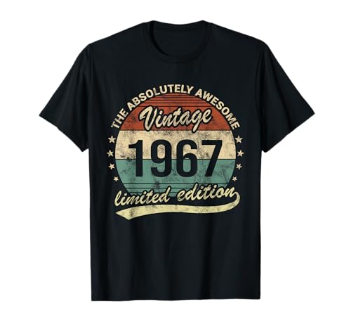 Absolut toller Vintage-Geburtstag von 1967 für Herren und Damen T-Shirt von Vintage 1967 Birthday Awesome