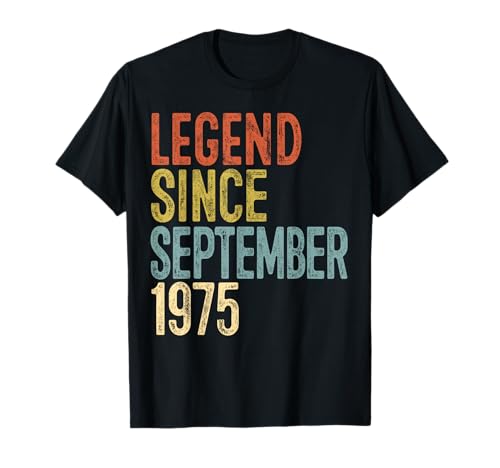 Legende 1975 50. Geburtstag für Männer Frauen 50 Jahre alt T-Shirt von Vintage 1975 50th 50 Yr Old Bday Birthday