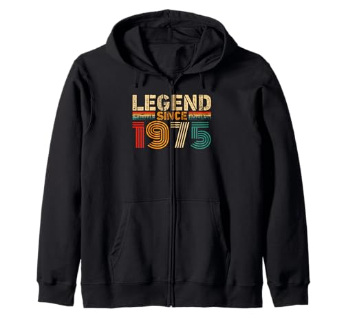 Legend Since 1975 Vintage Birthday Year 1975 Men Women Retro Kapuzenjacke von Vintage 1975 Birthday Years Retro 1975 Idea Store