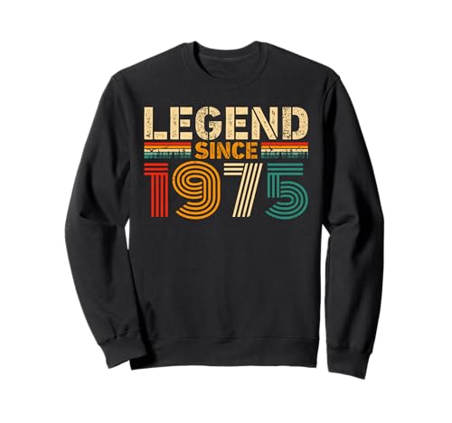 Legend Since 1975 Vintage Birthday Year 1975 Men Women Retro Sweatshirt von Vintage 1975 Birthday Years Retro 1975 Idea Store