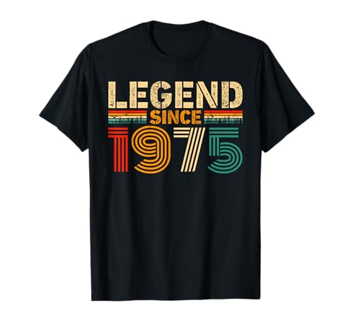 Legend Since 1975 Vintage Birthday Year 1975 Men Women Retro T-Shirt von Vintage 1975 Birthday Years Retro 1975 Idea Store