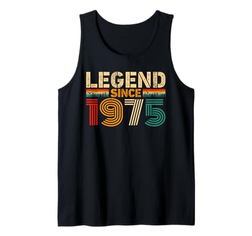 Legend Since 1975 Vintage Birthday Year 1975 Men Women Retro Tank Top von Vintage 1975 Birthday Years Retro 1975 Idea Store