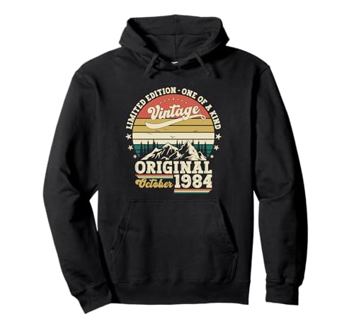 39. Geburtstag Herren Original Oktober Jahrgang 1984 Berge Pullover Hoodie von Vintage 1984 39. Geburtstag Damen Oktober 1984