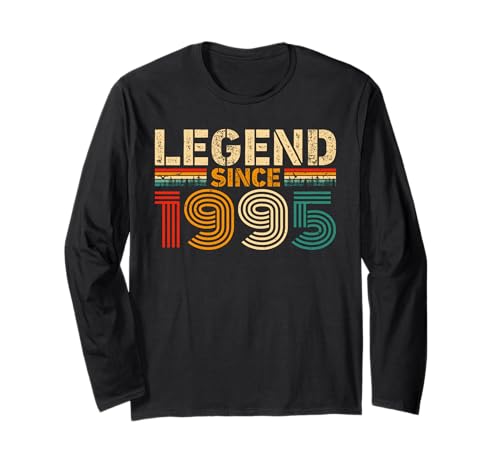 Legend Since 1995 Vintage Birthday Year 1995 Men Women Retro Langarmshirt von Vintage 1995 Birthday Years Retro 1995 Idea Store
