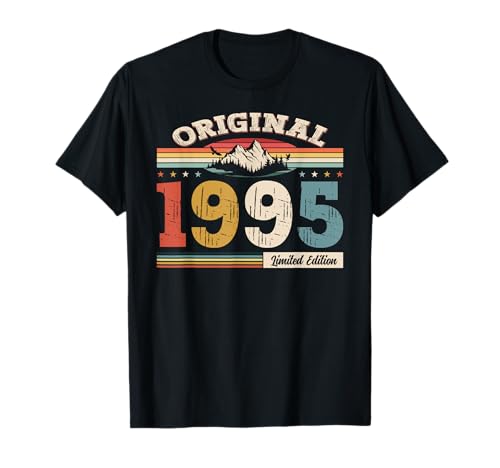 30. Geburtstag Herren Original Jahrgang 1995 Oldtimer T-Shirt von Vintage 1995 Geburtstag Damen 1995 Leloc