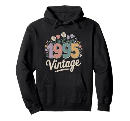 30 Years Old Vintage 1995 T-Shirt zum 30. Geburtstag Wildflower Damen Pullover Hoodie 30 Years Old Vintage 1995 T-Shirt zum 30. Geburtstag Wildflower Damen Pullover Hoodie von Vintage 1995 Tee Wildflower Retro 30th Tees