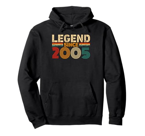 Legend Since 2005 Vintage Birthday Year 2005 Men Women Retro Pullover Hoodie von Vintage 2005 Birthday Years Retro 2005 Idea Store