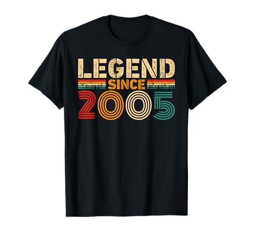 Legend Since 2005 Vintage Birthday Year 2005 Men Women Retro T-Shirt von Vintage 2005 Birthday Years Retro 2005 Idea Store