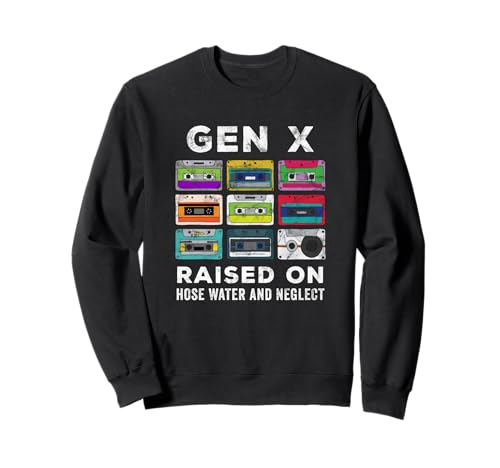 Gen X Retro Cassette Mixtape Funny Nostalgic Women Men Sweatshirt von Vintage 80s 90s GenerationX Classic Retro Apparel