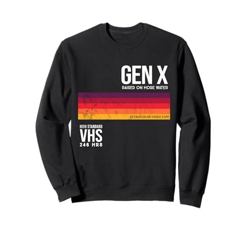 Gen X Retro Cassette Video Funny Nostalgic Women Men Sweatshirt von Vintage 80s 90s GenerationX Classic Retro Apparel