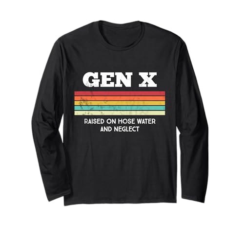Gen X Retro Nostalgic Women Men Langarmshirt von Vintage 80s 90s GenerationX Classic Retro Apparel