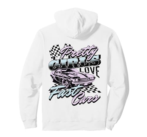 Hübsche Mädchen lieben schnelle Autos Pullover Hoodie Hübsche Mädchen lieben schnelle Autos Pullover Hoodie von Vintage 90s Racing Merch