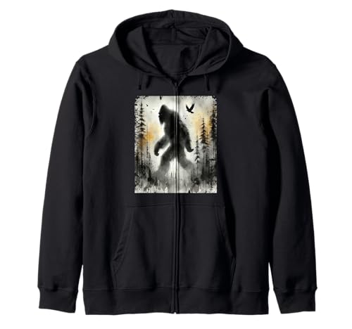Bigfoot im Wald Abenteuer Outdoor Liebhaber Männer Frauen Kapuzenjacke Bigfoot im Wald Abenteuer Outdoor Liebhaber Männer Frauen Kapuzenjacke von Vintage Adventure Camping Mountain Hiking