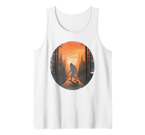 Bigfoot im Wald Abenteuer Outdoor Liebhaber Männer Frauen Tank Top Bigfoot im Wald Abenteuer Outdoor Liebhaber Männer Frauen Tank Top von Vintage Adventure Camping Mountain Hiking