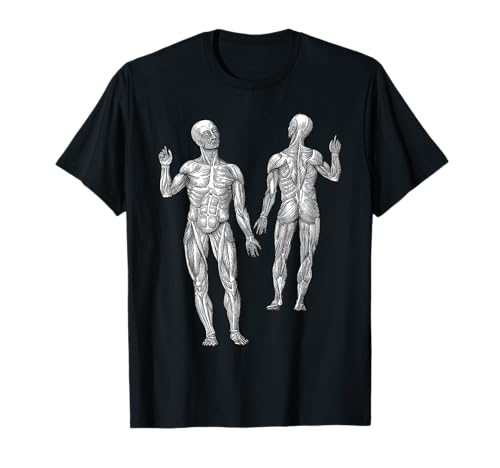 Muscle Man Workout oder Physiotherapie T-Shirt von Vintage Anatomical Art