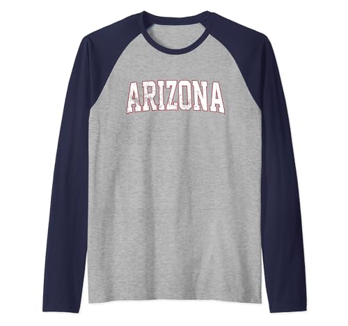 Vintage Arizona Retro Herren Retro Arizona Throwback getragen Hemd Raglan von Vintage Arizona AZ Tees - Retro Arizona T-Shirts