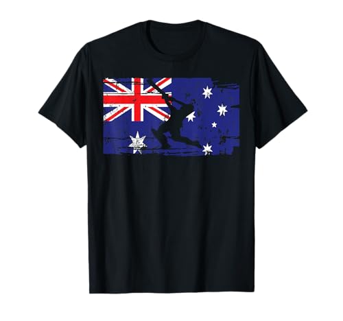 Cricketspieler-Trikot, Vintage-Stil, australische Flagge, für Herren T-Shirt Cricketspieler-Trikot, Vintage-Stil, australische Flagge, für Herren T-Shirt von Vintage Australian Flag Cricket Player Merch