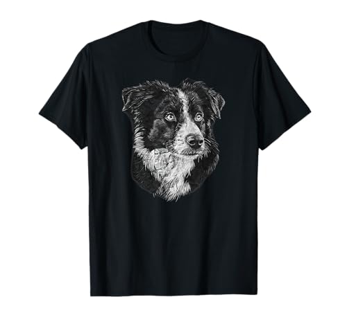 Australian Shepherd Face Süßer Hundeliebhaber für Herren und Damen T-Shirt Australian Shepherd Face Süßer Hundeliebhaber für Herren und Damen T-Shirt von Vintage Australian Shepherd Dog Face Aussie Lover