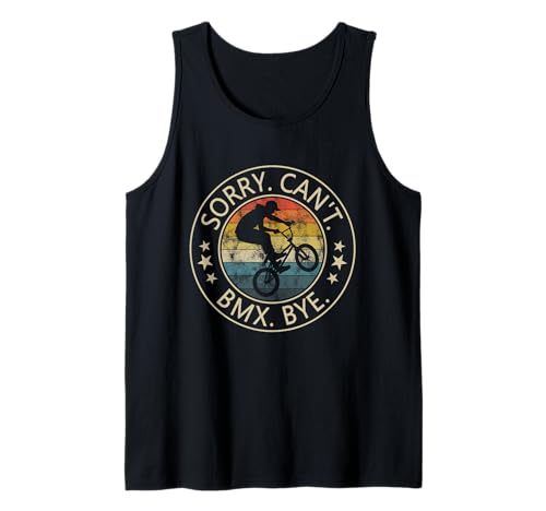 Sorry Can't BMX Bye Mädchen und Jungen Retro Style Lustiges Fahrrad Tank Top von Vintage BMX Bike Lover Designs For Men Women Kids