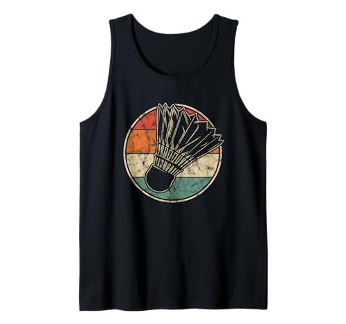 Retro Badminton Federball Grafik für Männer Frauen Kinder Tank Top von Vintage Badminton Designs for Men Women Kids