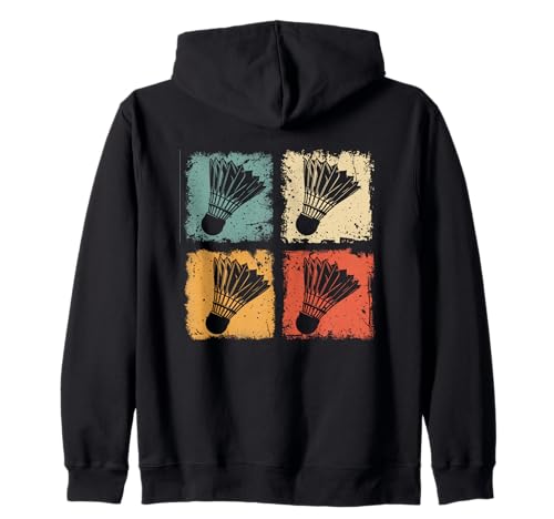 Retro-Badminton-Federball im Used-Look für Männer, Frauen, Kinder Kapuzenjacke Retro-Badminton-Federball im Used-Look für Männer, Frauen, Kinder Kapuzenjacke von Vintage Badminton Designs for Men Women Kids