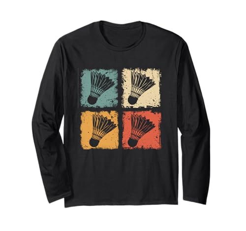 Retro-Badminton-Federball im Used-Look für Männer, Frauen, Kinder Langarmshirt Retro-Badminton-Federball im Used-Look für Männer, Frauen, Kinder Langarmshirt von Vintage Badminton Designs for Men Women Kids