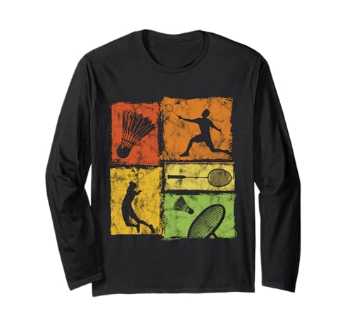 Retro Badminton Sport Distressed Grafik für Männer Frauen Kinder Langarmshirt Retro Badminton Sport Distressed Grafik für Männer Frauen Kinder Langarmshirt von Vintage Badminton Designs for Men Women Kids