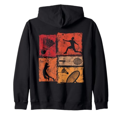 Retro Badminton Sport Vintage Stil für Männer Frauen Kinder Kapuzenjacke Retro Badminton Sport Vintage Stil für Männer Frauen Kinder Kapuzenjacke von Vintage Badminton Designs for Men Women Kids