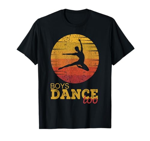 Retro Vintage Ballett Jungen tanzen zu Tänzer Geschenk T-Shirt von Vintage Ballet Tees & Gifts