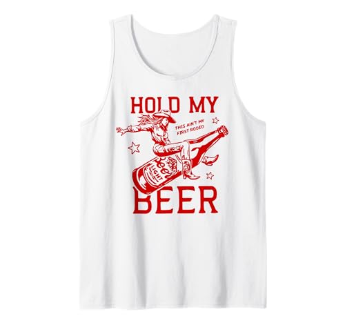 Lustige Hold Beer Westerngrafik für Mädchen, Damen Tank Top Lustige Hold Beer Westerngrafik für Mädchen, Damen Tank Top von Vintage Beer Tee