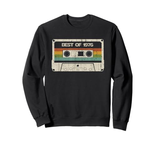 Retro Vintage September 1976 49 Geburtstag Männer Frauen Sweatshirt von Vintage Best Of 1976 49 Year Old Birthday Cassette
