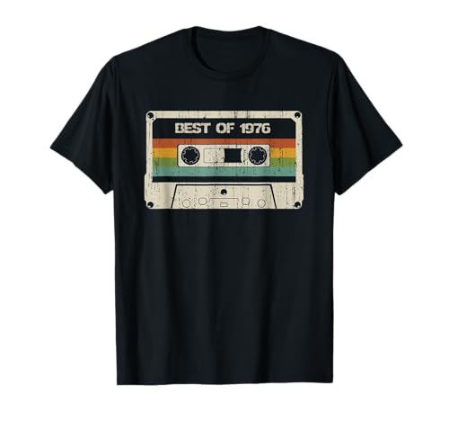 Retro Vintage September 1976 49 Geburtstag Männer Frauen T-Shirt von Vintage Best Of 1976 49 Year Old Birthday Cassette