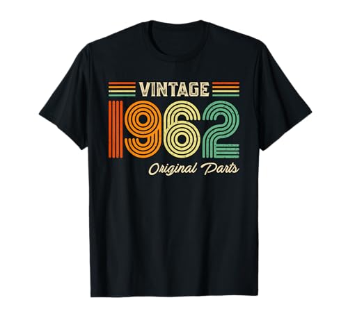 Vintage 1962 Original Parts Birthday 1962 Men Women Vintage T-Shirt von Vintage Birthday Born Idea Classic Year Old Store