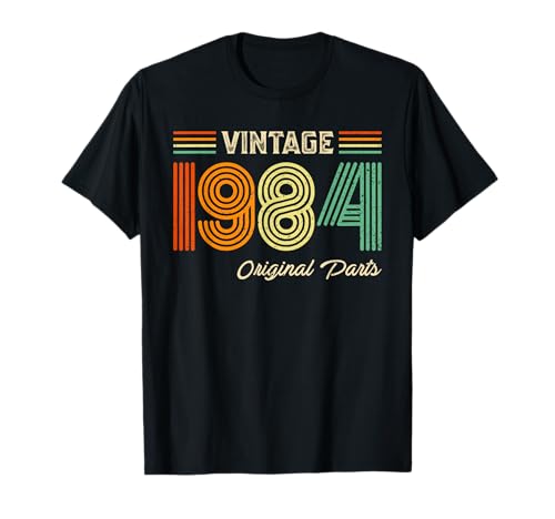 Vintage 1984 Original Parts Birthday 1984 Men Women Vintage T-Shirt von Vintage Birthday Born Idea Classic Year Old Store