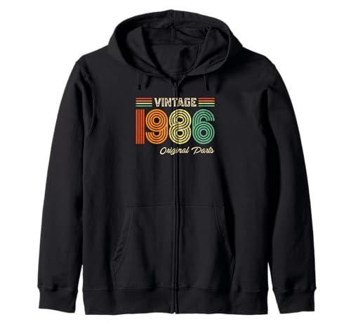 Vintage 1986 Original Parts Birthday 1986 Men Women Vintage Kapuzenjacke von Vintage Birthday Born Idea Classic Year Old Store