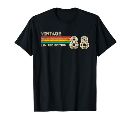 Vintage 1988 Limited Edition Birthday 1988 Men Women Vintage T-Shirt von Vintage Birthday Born Idea Classic Year Old Store