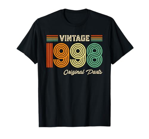 Vintage 1998 Original Parts Birthday 1998 Men Women Vintage T-Shirt von Vintage Birthday Born Idea Classic Year Old Store