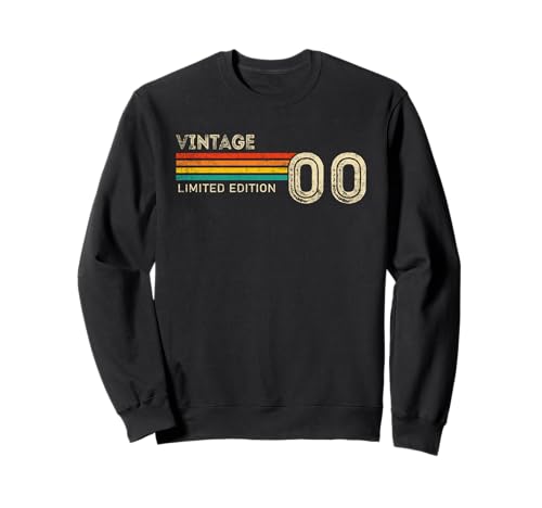 Vintage 2000 Limited Edition Birthday 2000 Men Women Vintage Sweatshirt Vintage 2000 Limited Edition Birthday 2000 Men Women Vintage Sweatshirt von Vintage Birthday Born Idea Classic Year Old Store