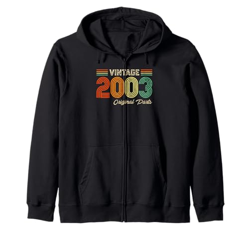 Vintage 2003 Original Parts Birthday 2003 Men Women Vintage Kapuzenjacke von Vintage Birthday Born Idea Classic Year Old Store