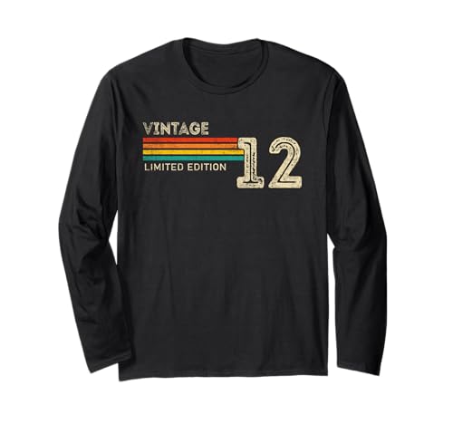 Vintage 2012 Limited Edition Birthday 2012 Men Women Vintage Langarmshirt Vintage 2012 Limited Edition Birthday 2012 Men Women Vintage Langarmshirt von Vintage Birthday Born Idea Classic Year Old Store