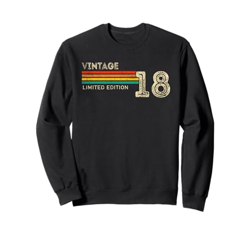 Vintage 2018 Limited Edition Birthday 2018 Men Women Vintage Sweatshirt Vintage 2018 Limited Edition Birthday 2018 Men Women Vintage Sweatshirt von Vintage Birthday Born Idea Classic Year Old Store