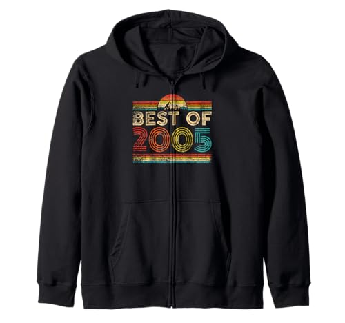 Best Of 2005 Vintage Year 2005 Classic Birthday Men Women Kapuzenjacke Best Of 2005 Vintage Year 2005 Classic Birthday Men Women Kapuzenjacke von Vintage Birthday Classic Idea Retro Year Store
