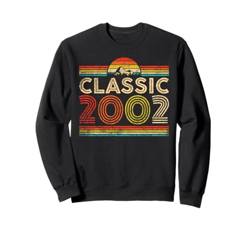 Classic 2002 Vintage Year 2002 Classic Birthday Men Women Sweatshirt Classic 2002 Vintage Year 2002 Classic Birthday Men Women Sweatshirt von Vintage Birthday Classic Idea Retro Year Store
