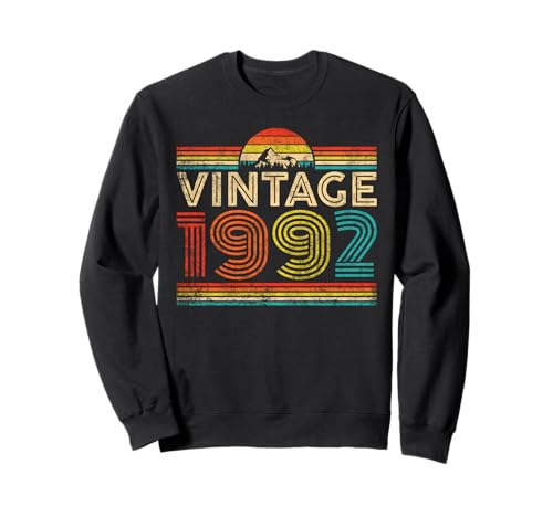 Vintage 1992 Classic Year 1992 Birthday Men Women Vintage Sweatshirt Vintage 1992 Classic Year 1992 Birthday Men Women Vintage Sweatshirt von Vintage Birthday Classic Idea Retro Year Store